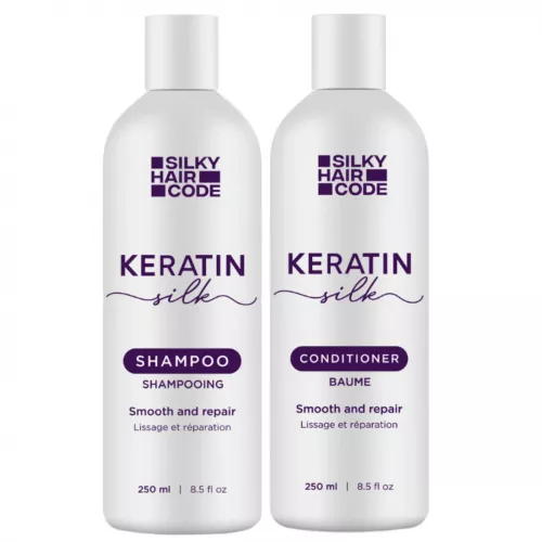 Keratin Silk Hair Smoothing Set für geschädigtes Haar + Ein Set gratis