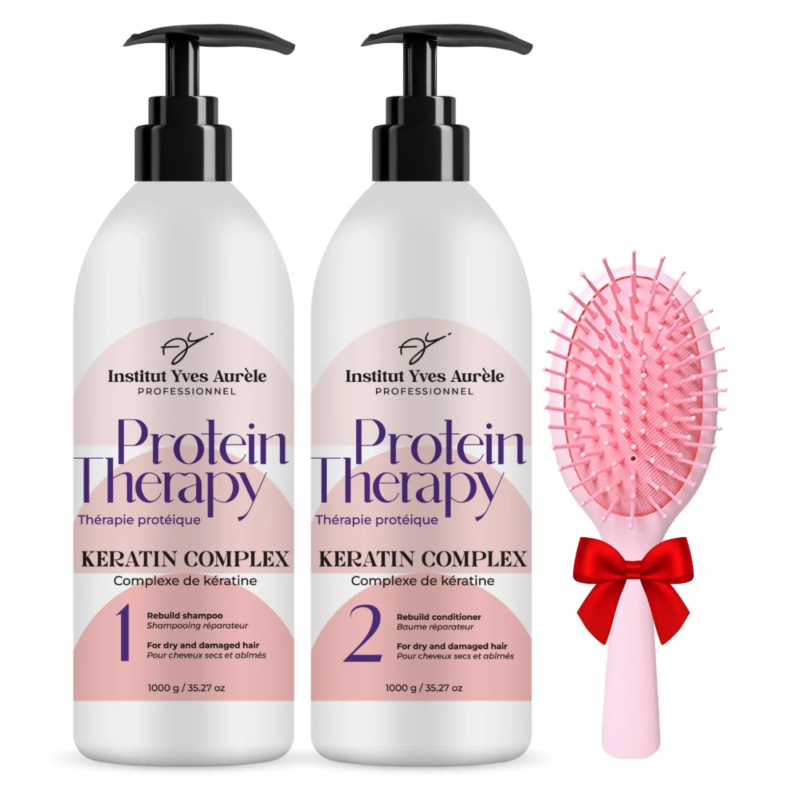 Doppelstarke Proteintherapie für das Haar: Shampoo (1000g) und Conditioner (1000g) Doppelstarke Proteintherapie für das Haar: Shampoo (1000g) und Conditioner (1000g)