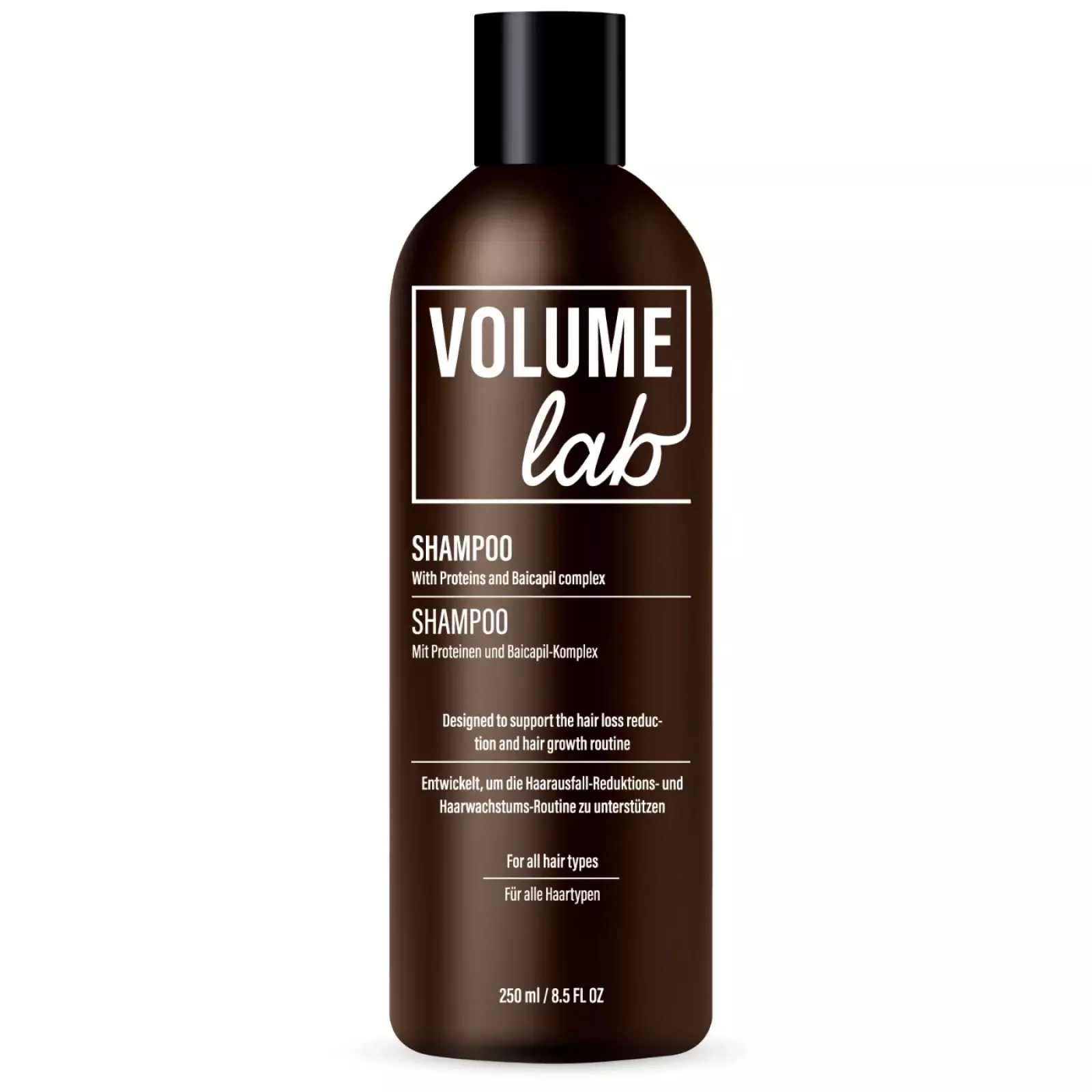 Volume Lab Shampoo erhöht das Wachstum und die Dichte neuer Haare Volume Lab Shampoo erhöht das Wachstum und die Dichte neuer Haare