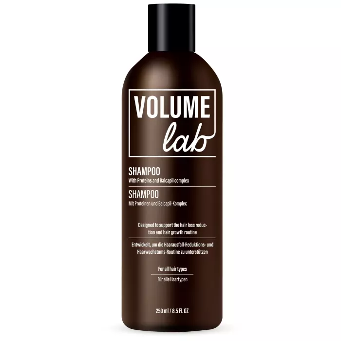 Volume Lab Shampoo erhöht das Wachstum und die Dichte neuer Haare Volume Lab Shampoo erhöht das Wachstum und die Dichte neuer Haare