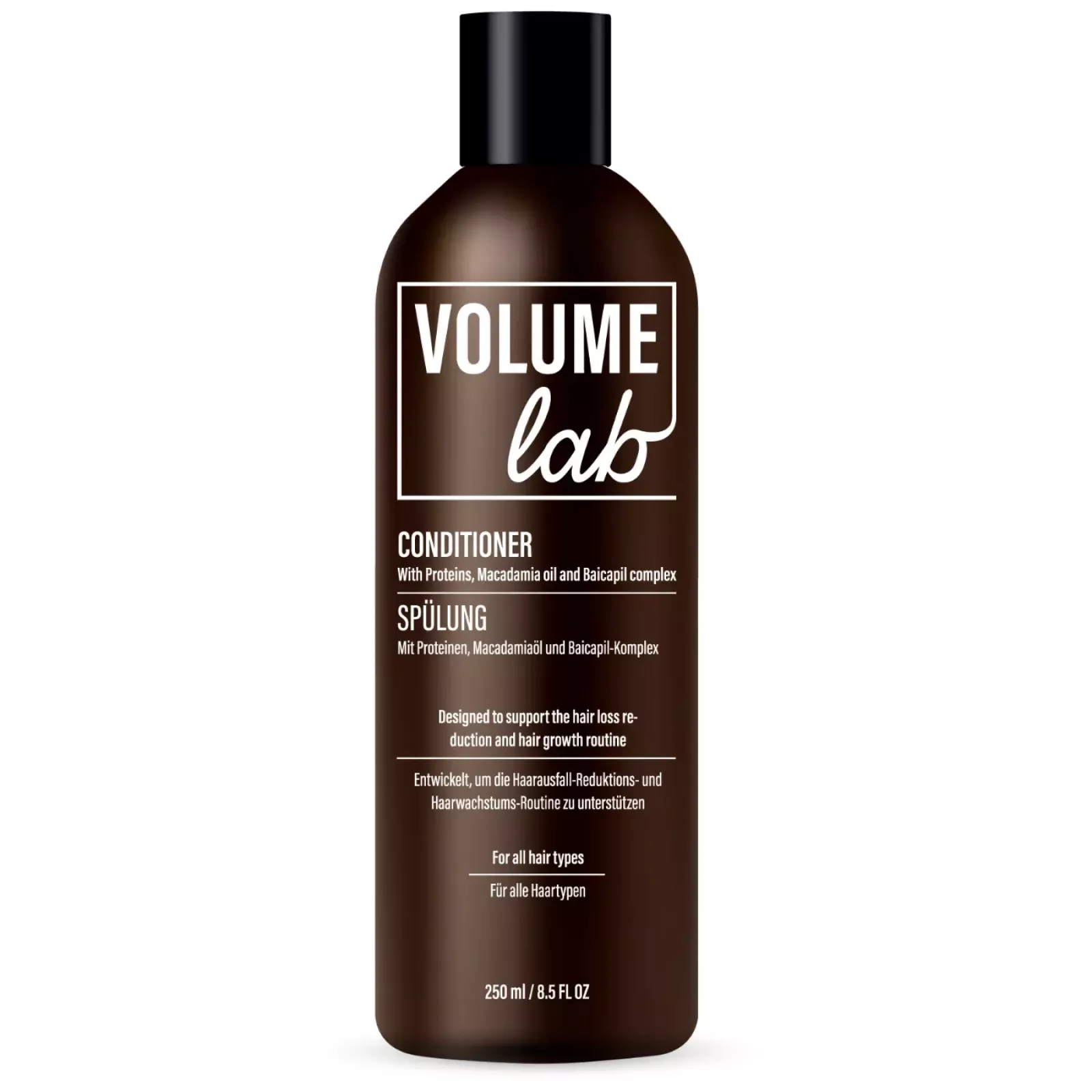 Volume Lab Spülung stärkt das Haar und schützt es vor Alterung. Volume Lab Spülung stärkt das Haar und schützt es vor Alterung.