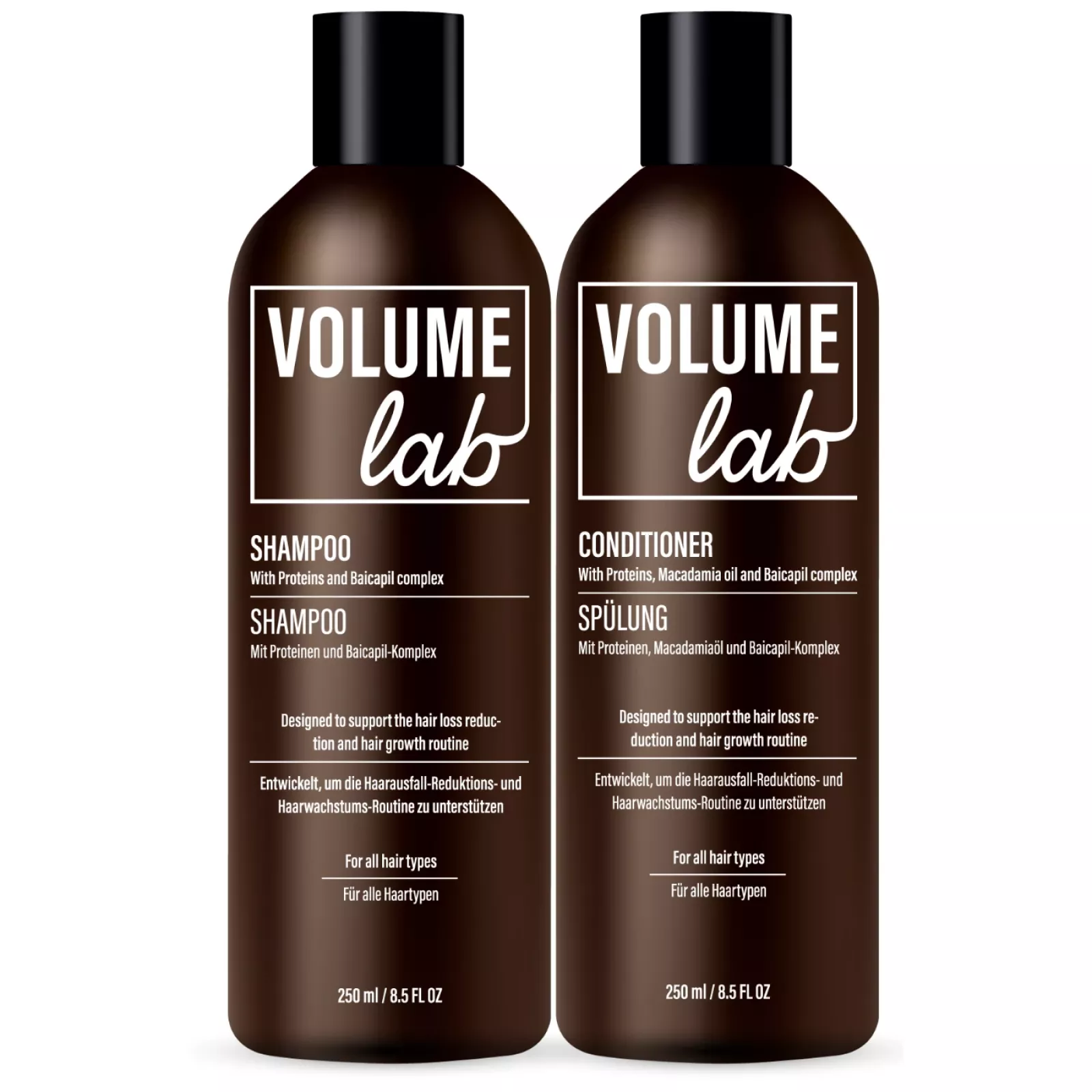 Volume Lab Shampoo und Spülung - fördern neues Haarwachstum Volume Lab Shampoo und Spülung - fördern neues Haarwachstum