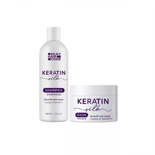 Keratin Silk Hair Smoothing Set für geschädigtes Haar